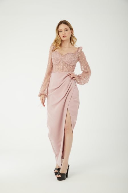 Sweetheart High Knee Evening Dres