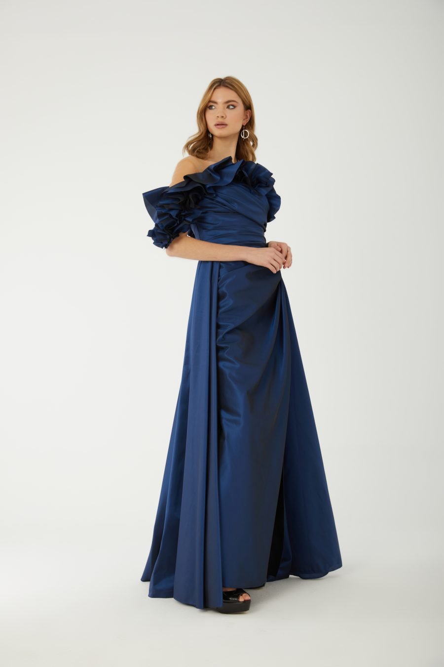 Asymmetric Off Shoulder High Knee Evening dress - Image 2