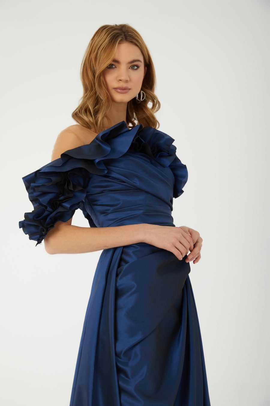 Asymmetric Off Shoulder High Knee Evening dress - Image 3