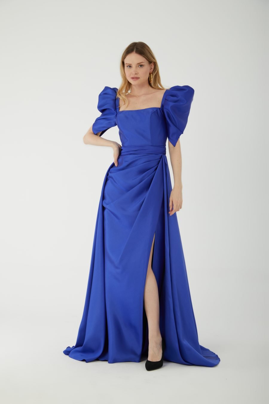 Straight Across high Knee A line Evening Dress - Image 8