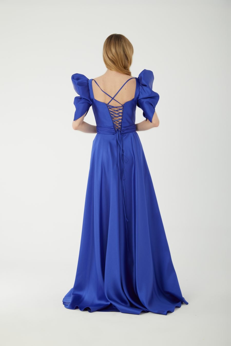 Straight Across high Knee A line Evening Dress - Image 11