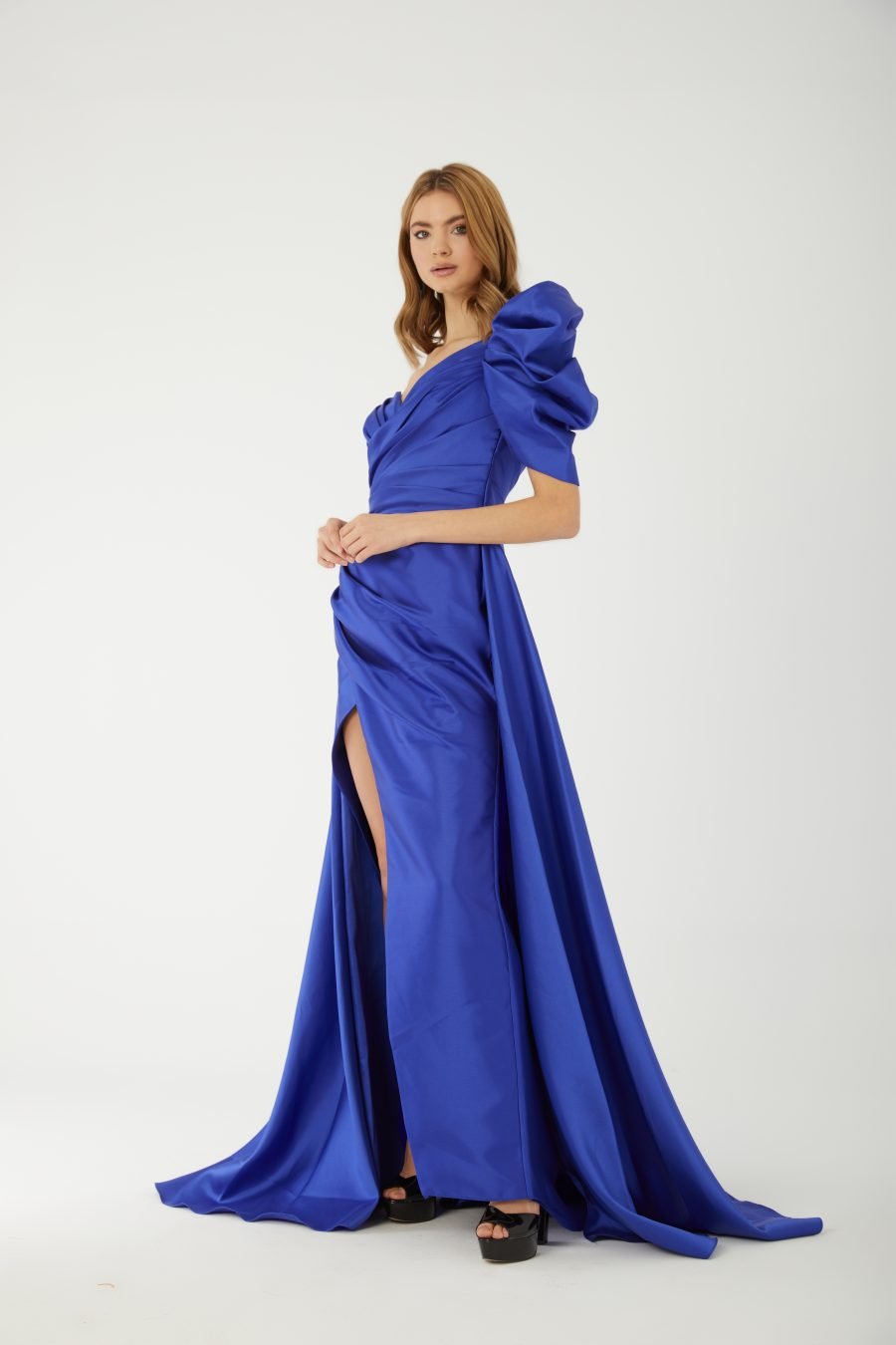 semi sweetheart off shoulder A line Evening Dress - Image 2