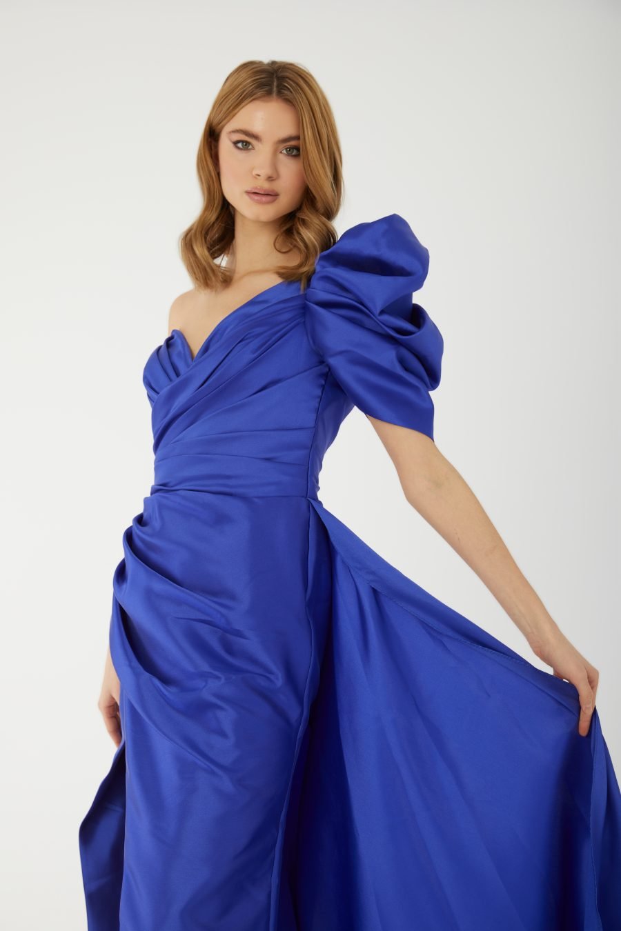 semi sweetheart off shoulder A line Evening Dress - Image 3