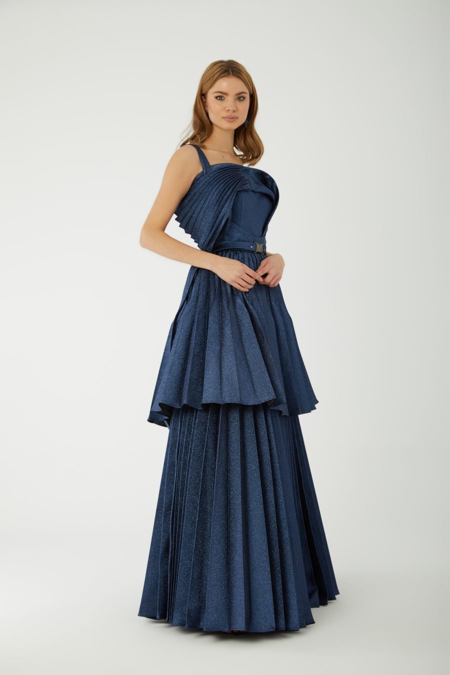 Halter Strap Step Long Gown Evening Dress - Image 6