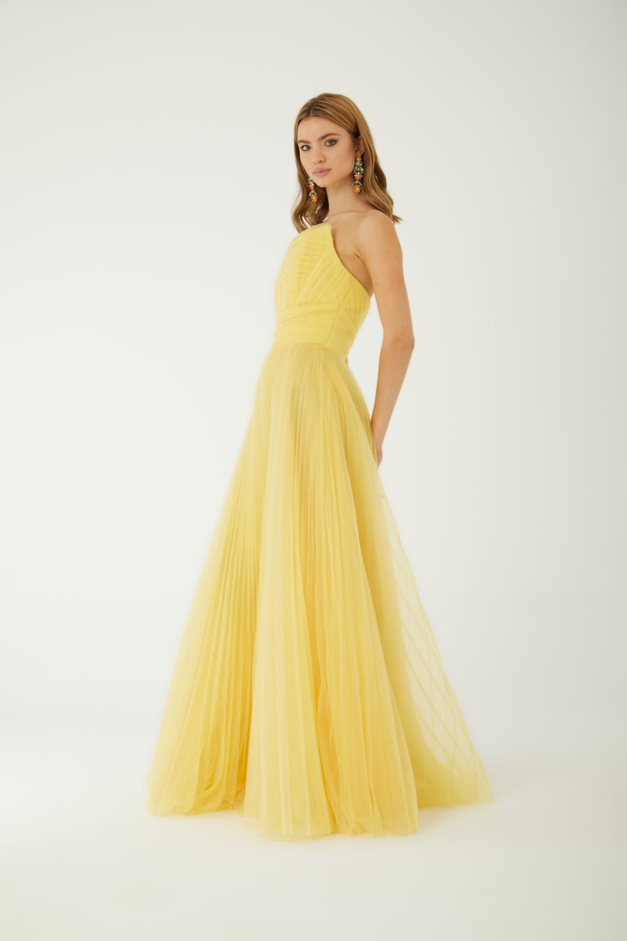 Straight Across Off shoulder  Evening Dress - Image 6