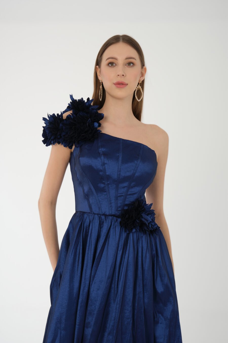 Asymmetric Off Shoulder High Knee Evening dress - Image 13