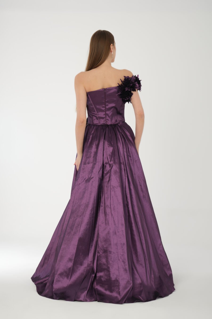 Asymmetric Off Shoulder High Knee Evening dress - Image 4