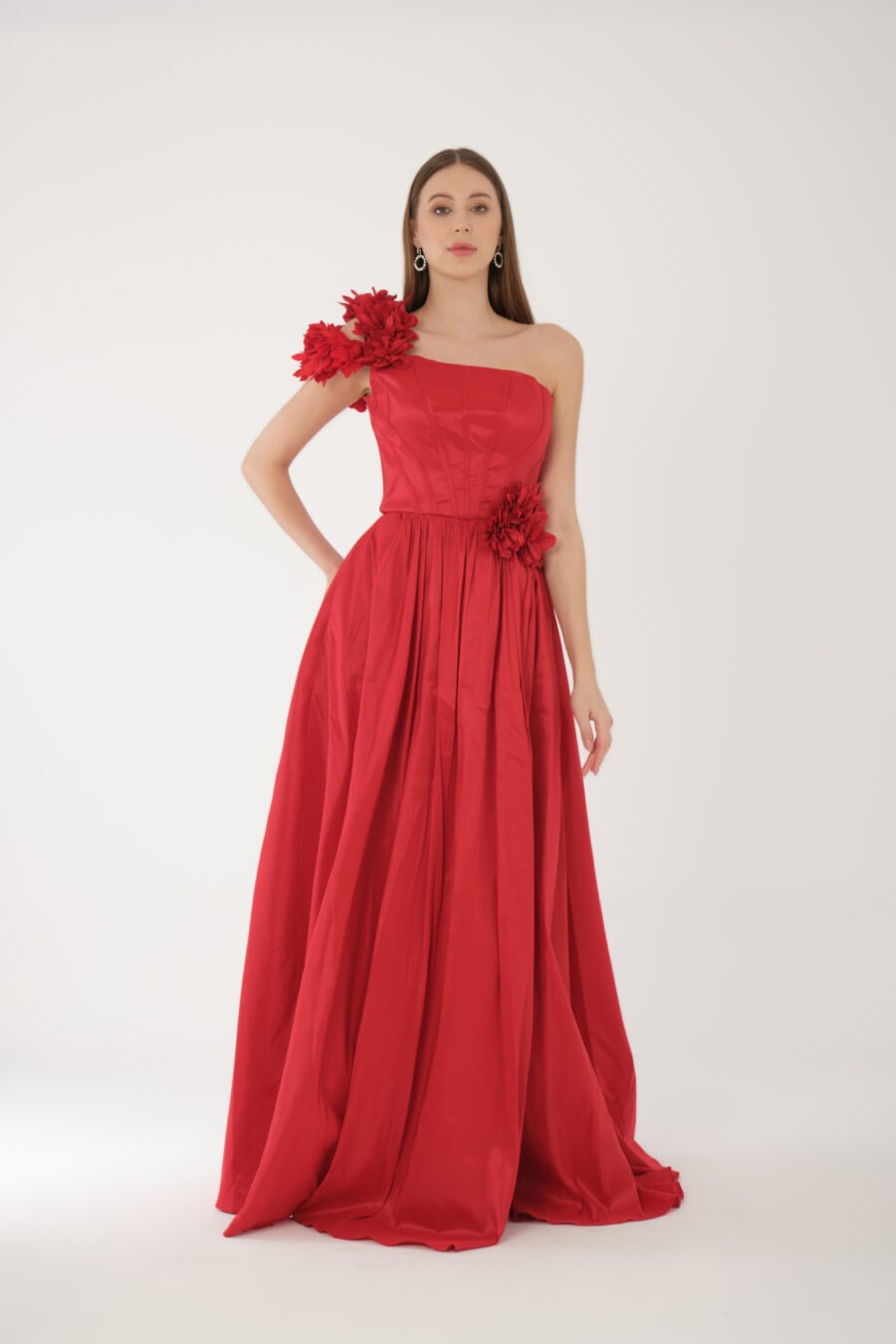 Asymmetric Off Shoulder High Knee Evening dress - Image 6
