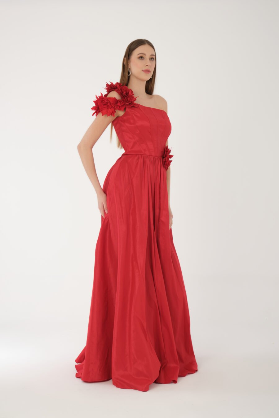 Asymmetric Off Shoulder High Knee Evening dress - Image 7