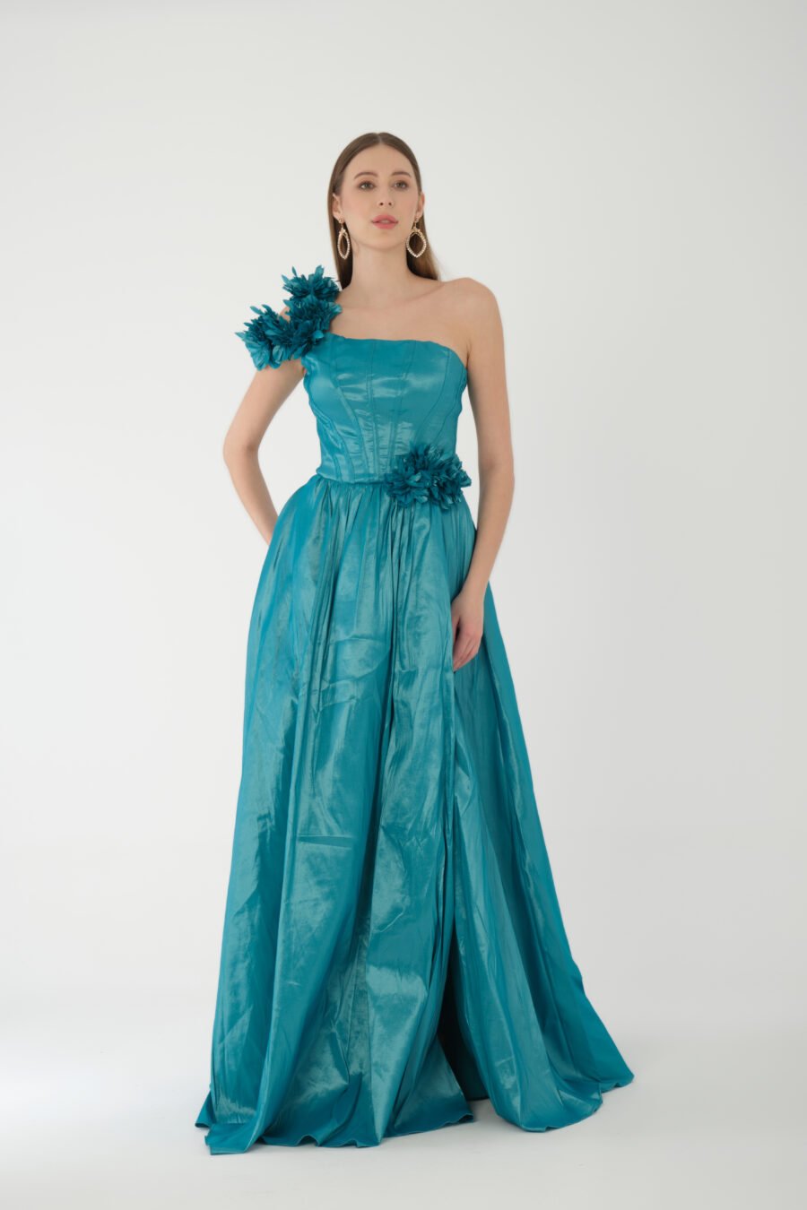 Asymmetric Off Shoulder High Knee Evening dress - Image 11