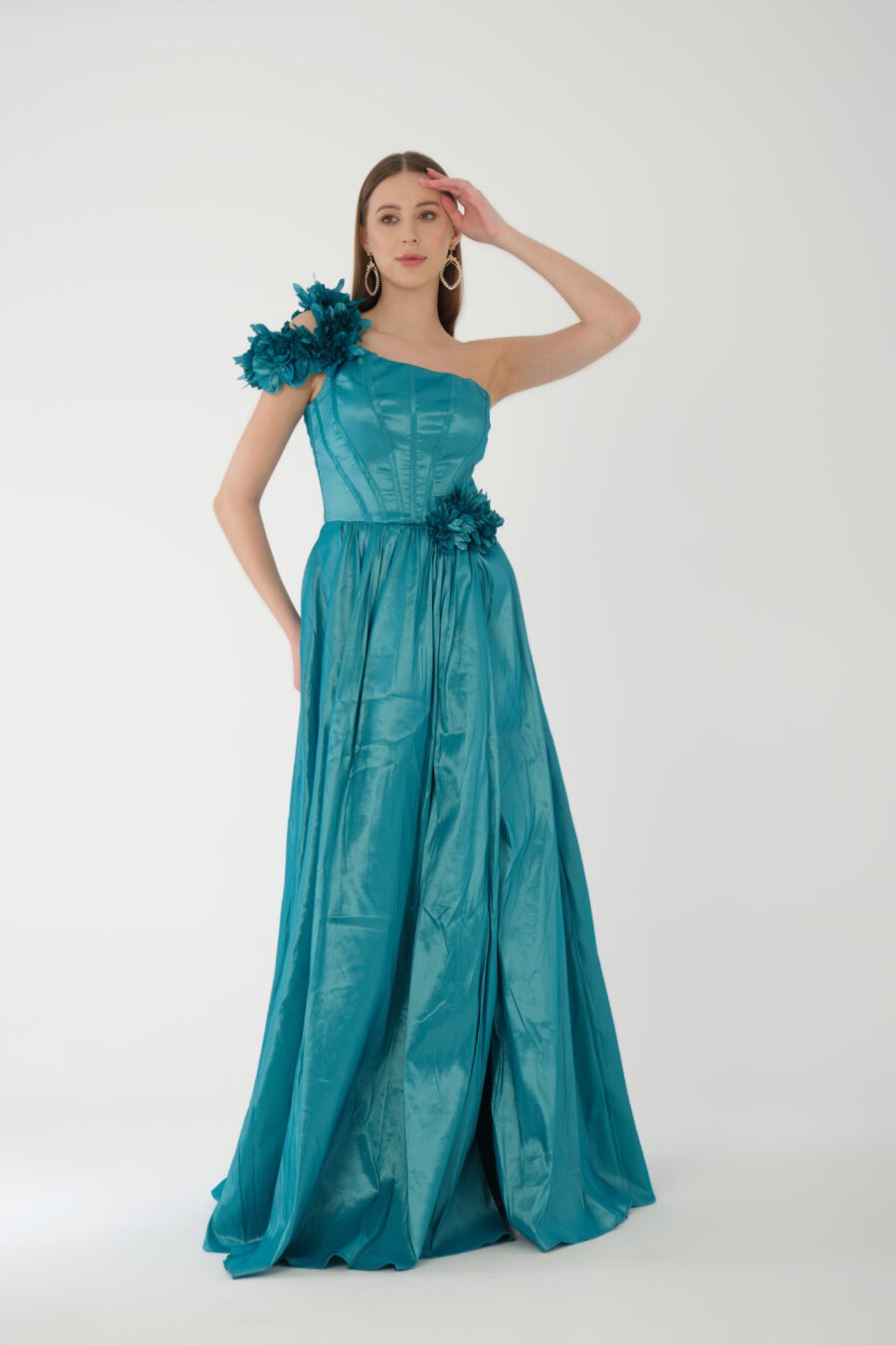 Asymmetric Off Shoulder High Knee Evening dress - Image 12