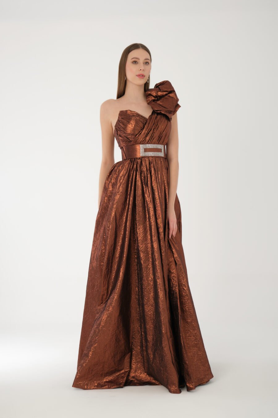 Semi sweetheart off shoulder A line Evening Dress - Image 11