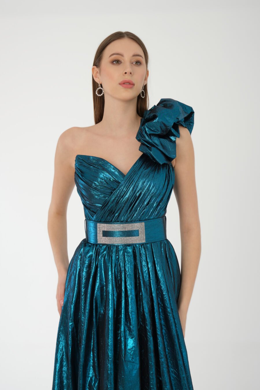 Semi sweetheart off shoulder A line Evening Dress - Image 6