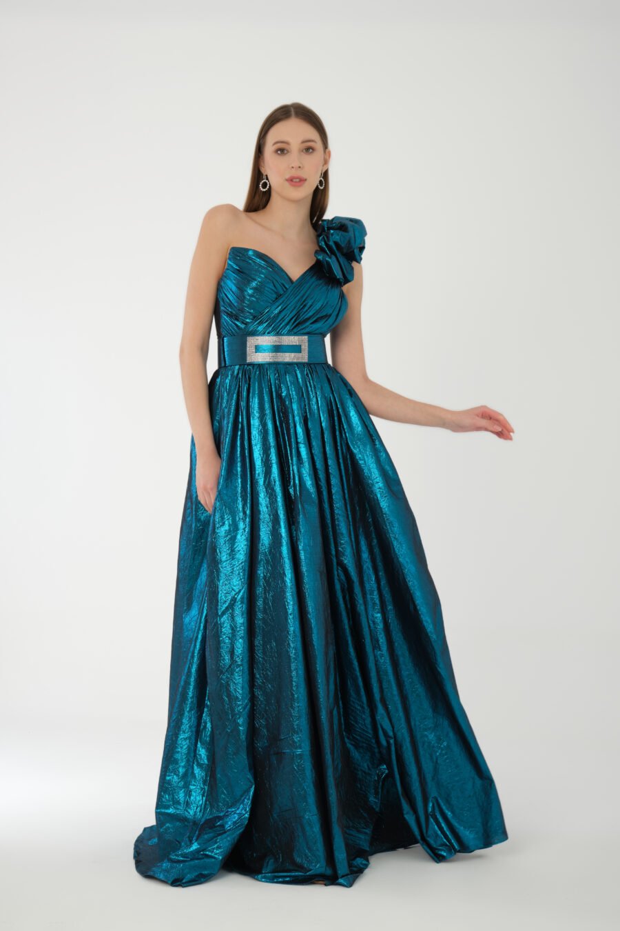 Semi sweetheart off shoulder A line Evening Dress - Image 8
