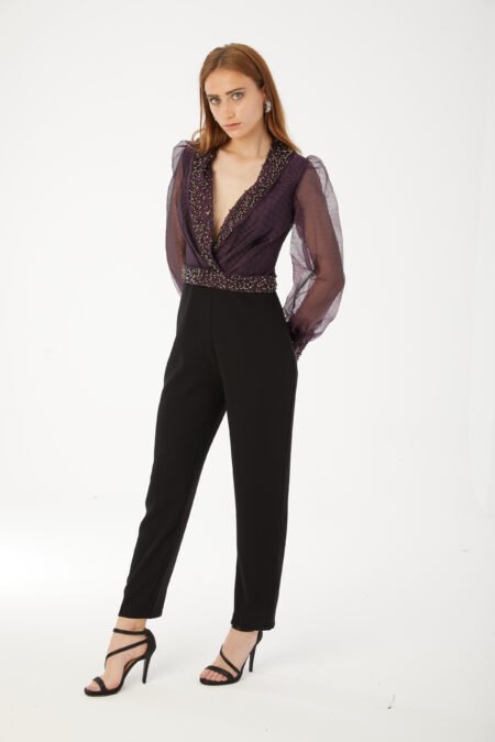 Elegant Beaded Jumpsuit