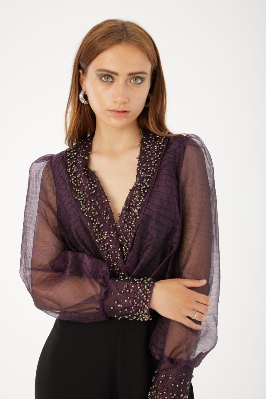 Elegant Beaded Jumpsuit - Image 2