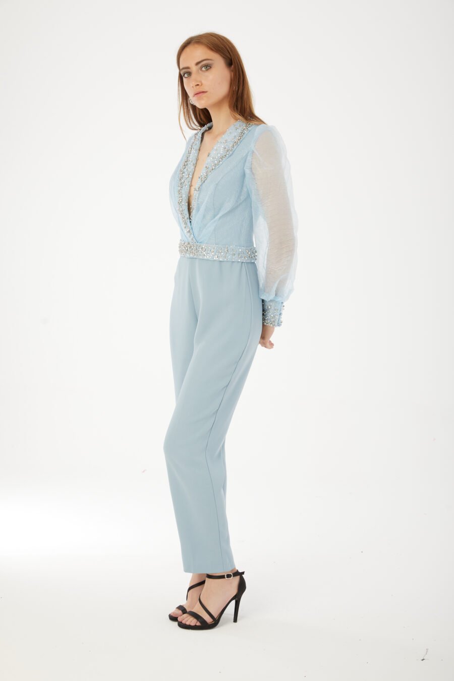 Elegant Beaded Jumpsuit - Image 8