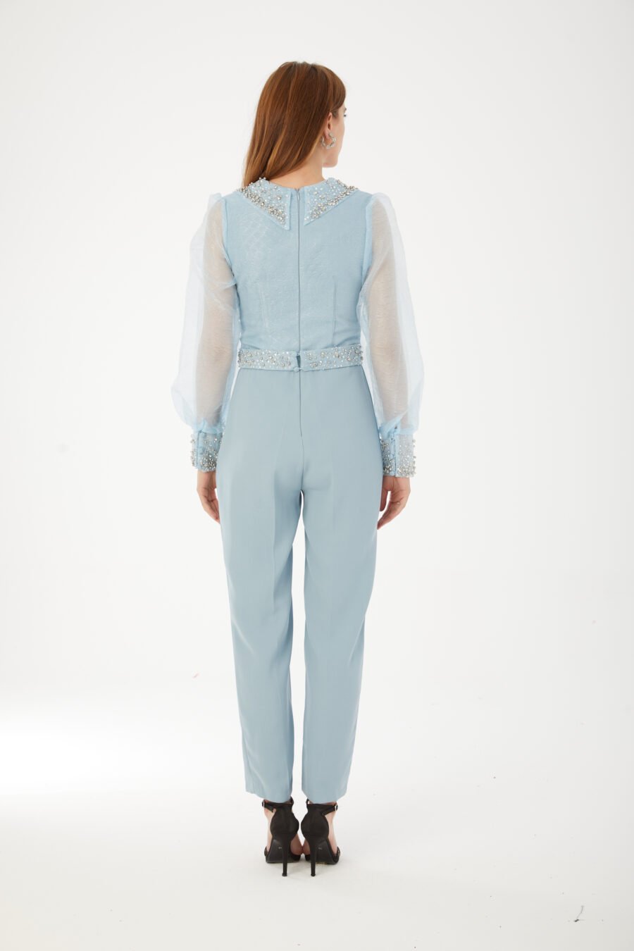 Elegant Beaded Jumpsuit - Image 9