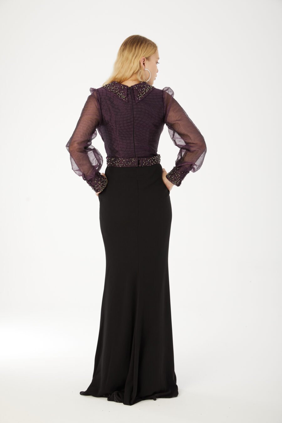Elegant Beaded Evening Gown - Image 6