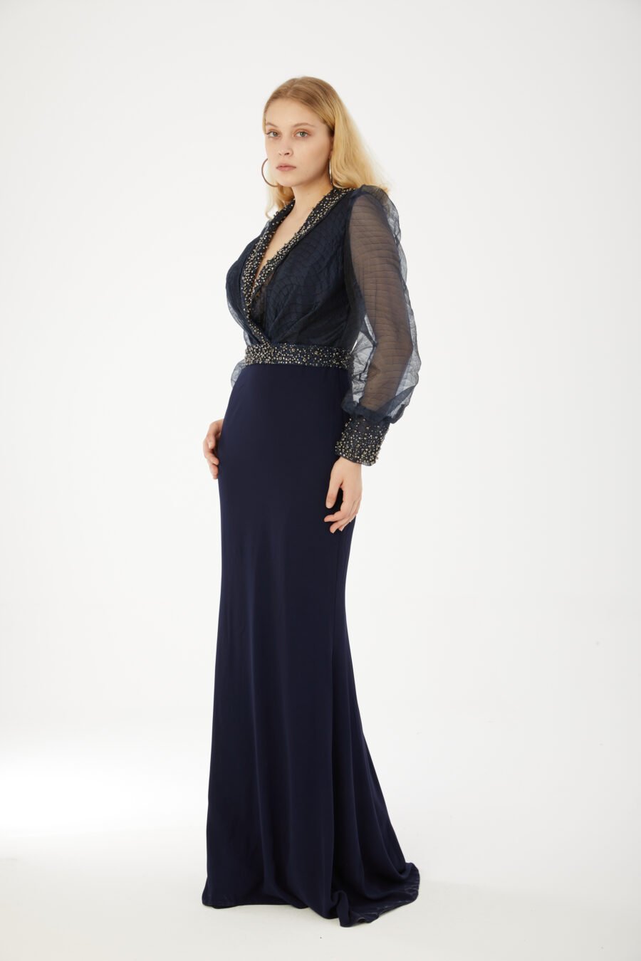 Elegant Beaded Evening Gown - Image 13