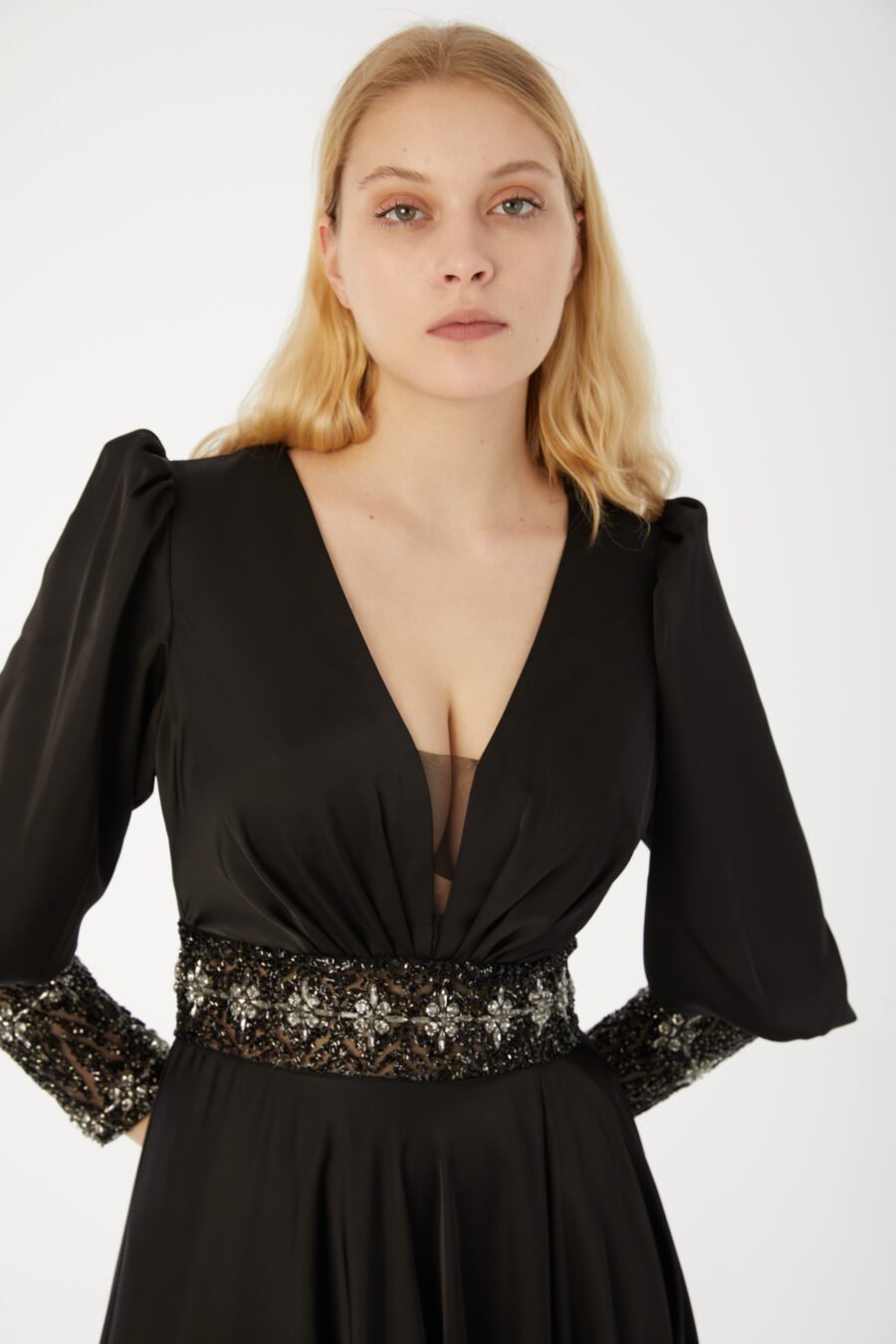 V Neck Evening Gown - Image 6