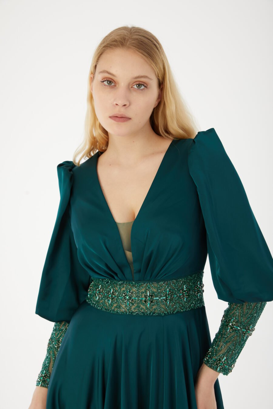 V Neck Evening Gown - Image 3