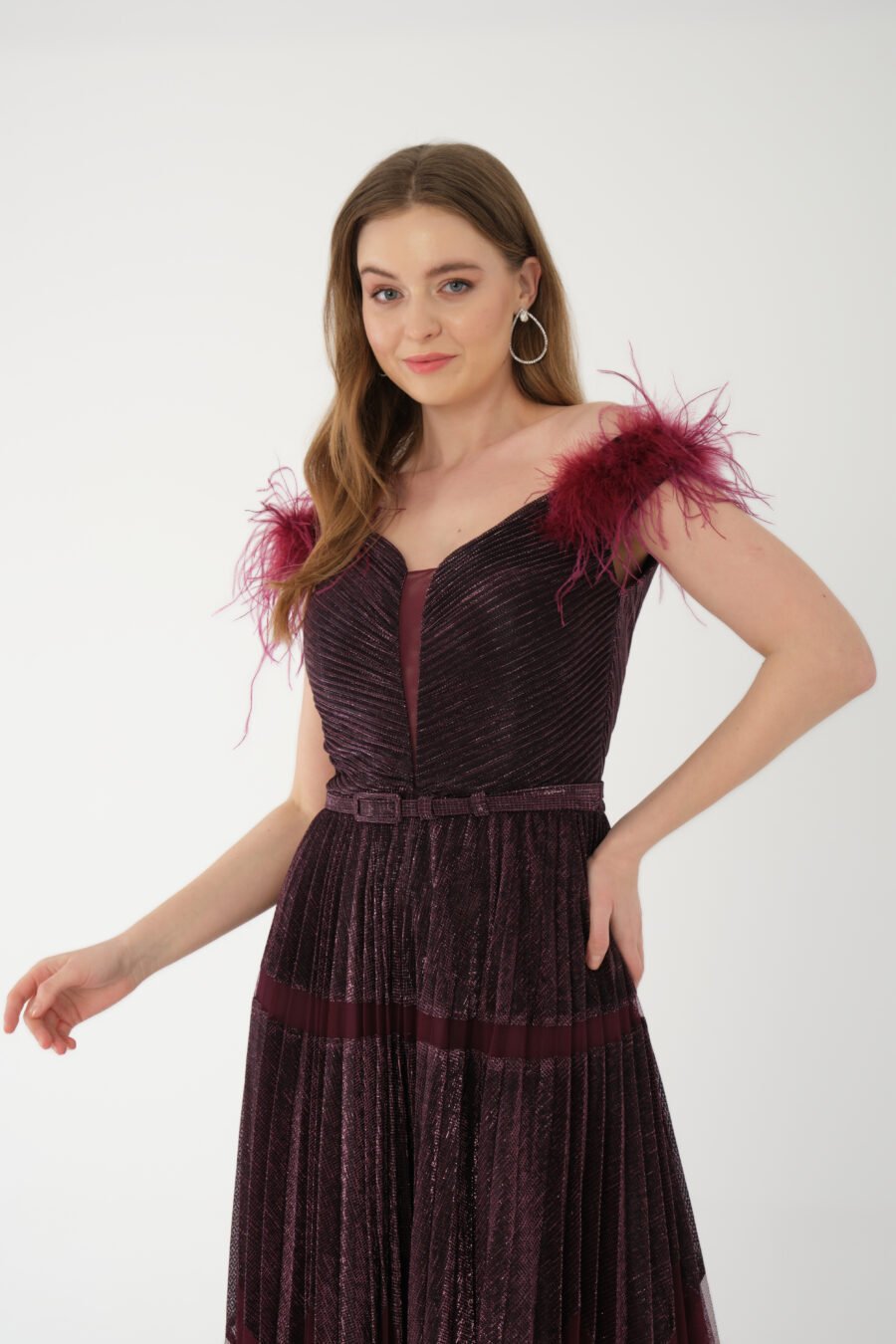 V Neck A Line  Casual Dress - Image 4