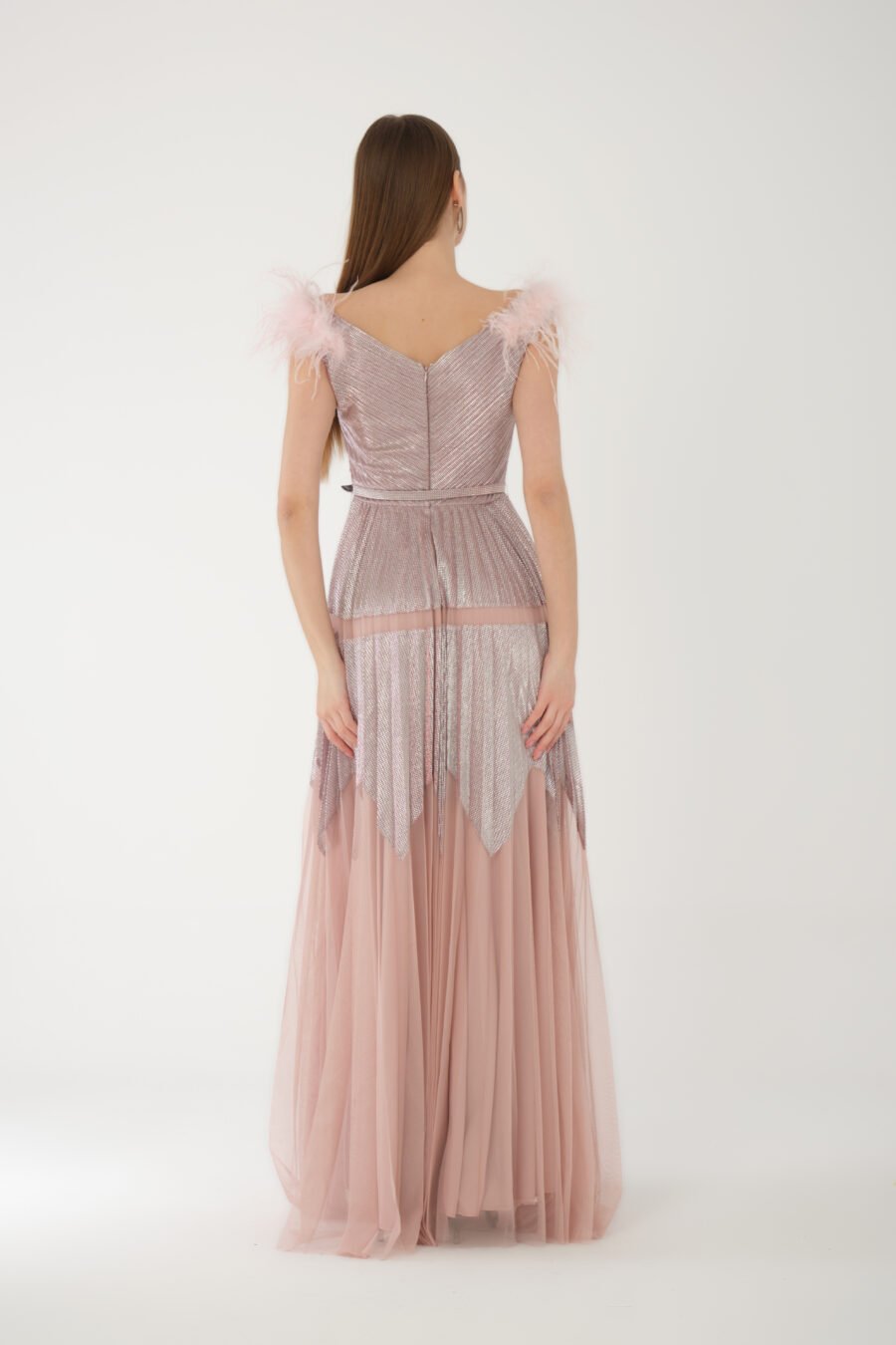 V Neck A Line  Casual Dress - Image 9