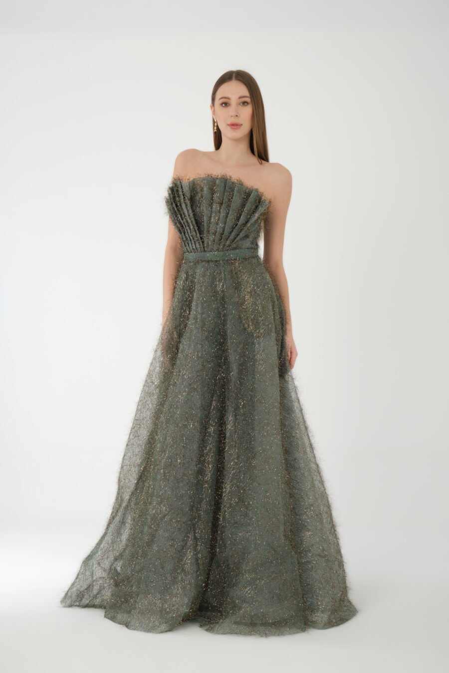 Straight Across Off shoulder Evening Dress - Image 10