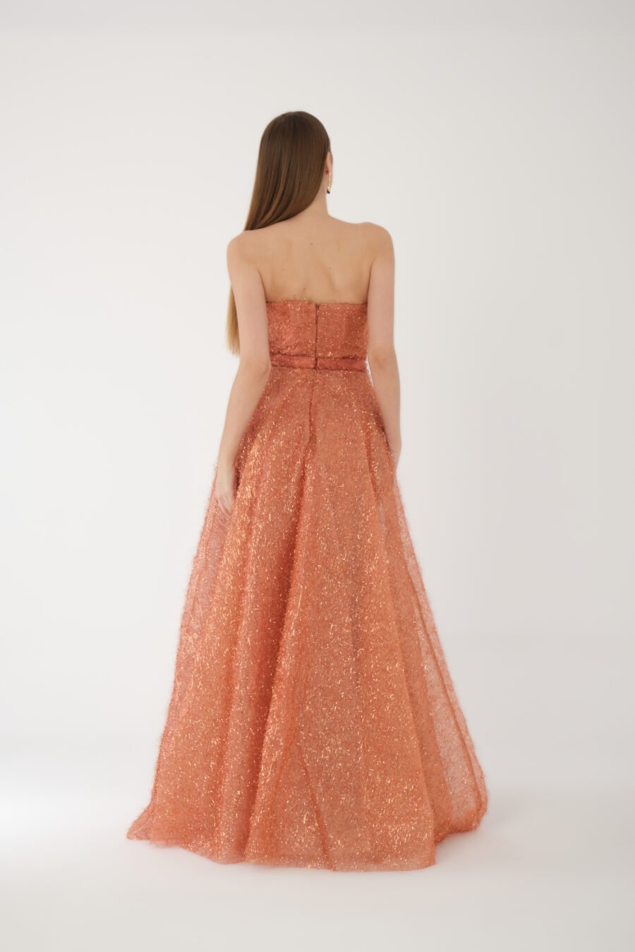 Straight Across Off shoulder Evening Dress - Image 4