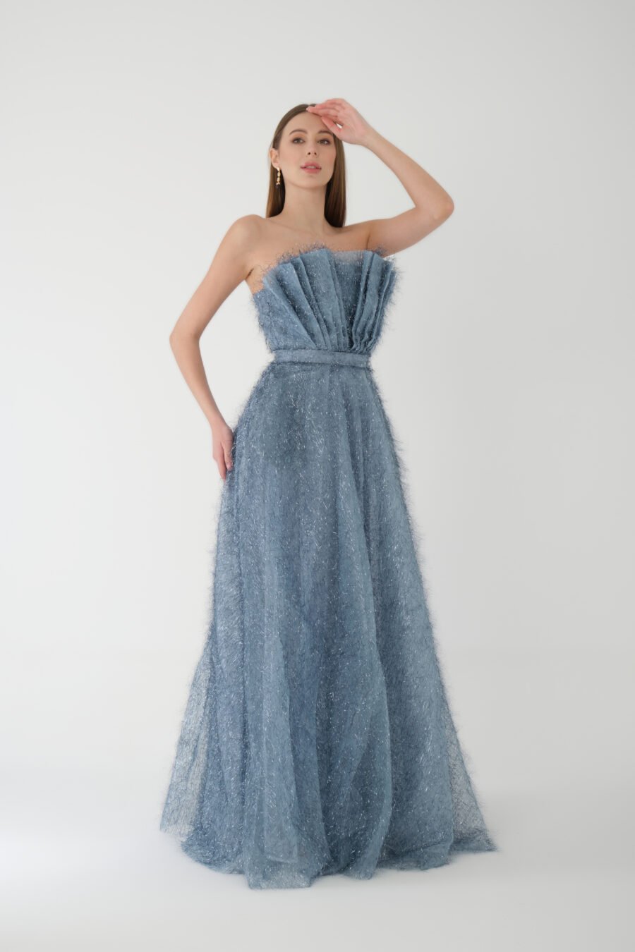 Straight Across Off shoulder Evening Dress - Image 5