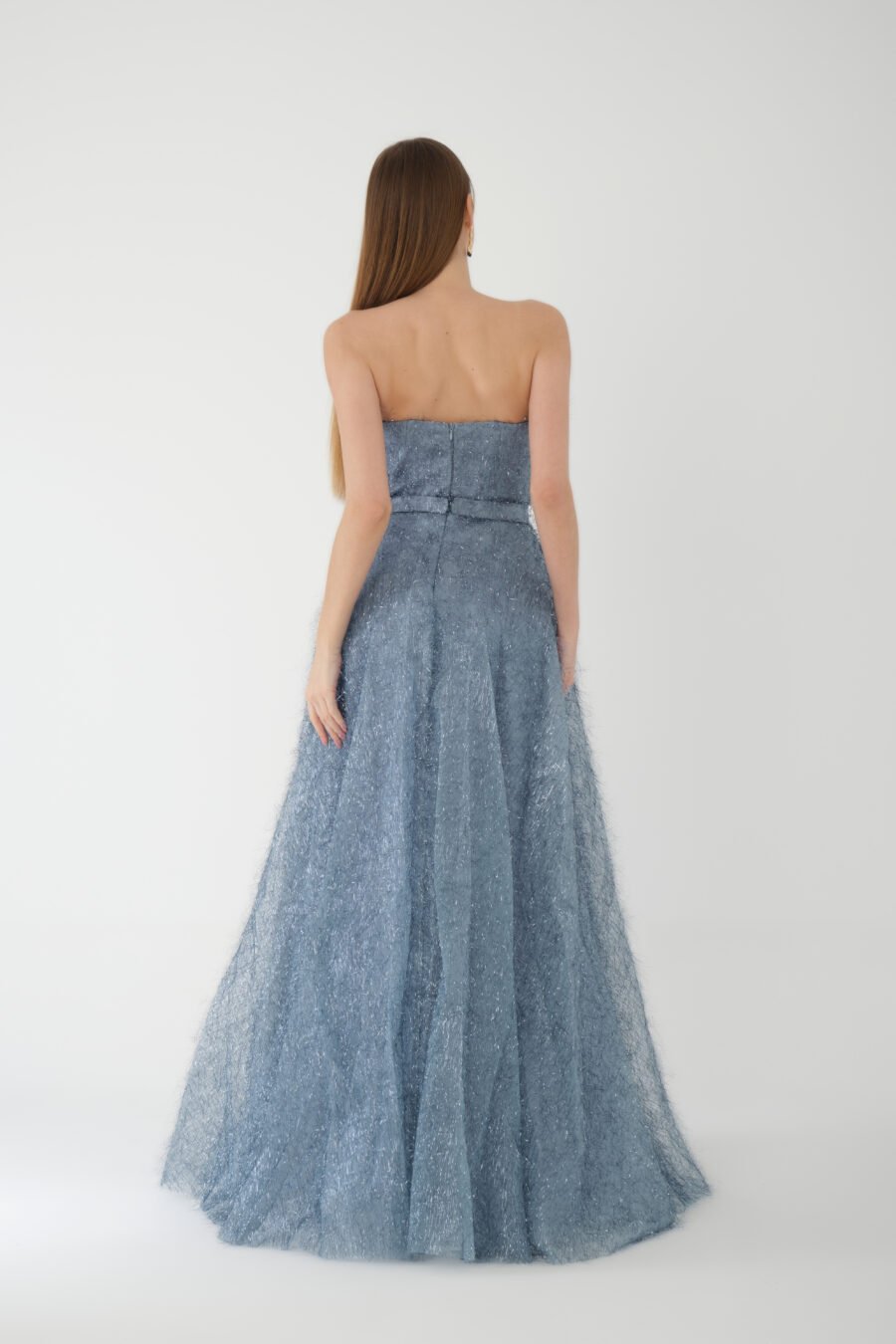Straight Across Off shoulder Evening Dress - Image 8