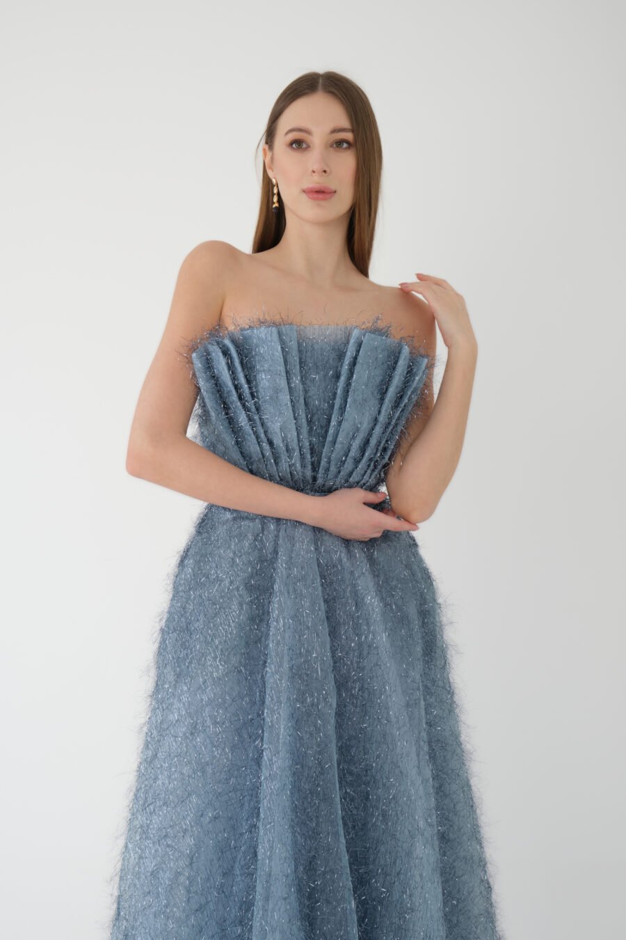 Straight Across Off shoulder Evening Dress - Image 6