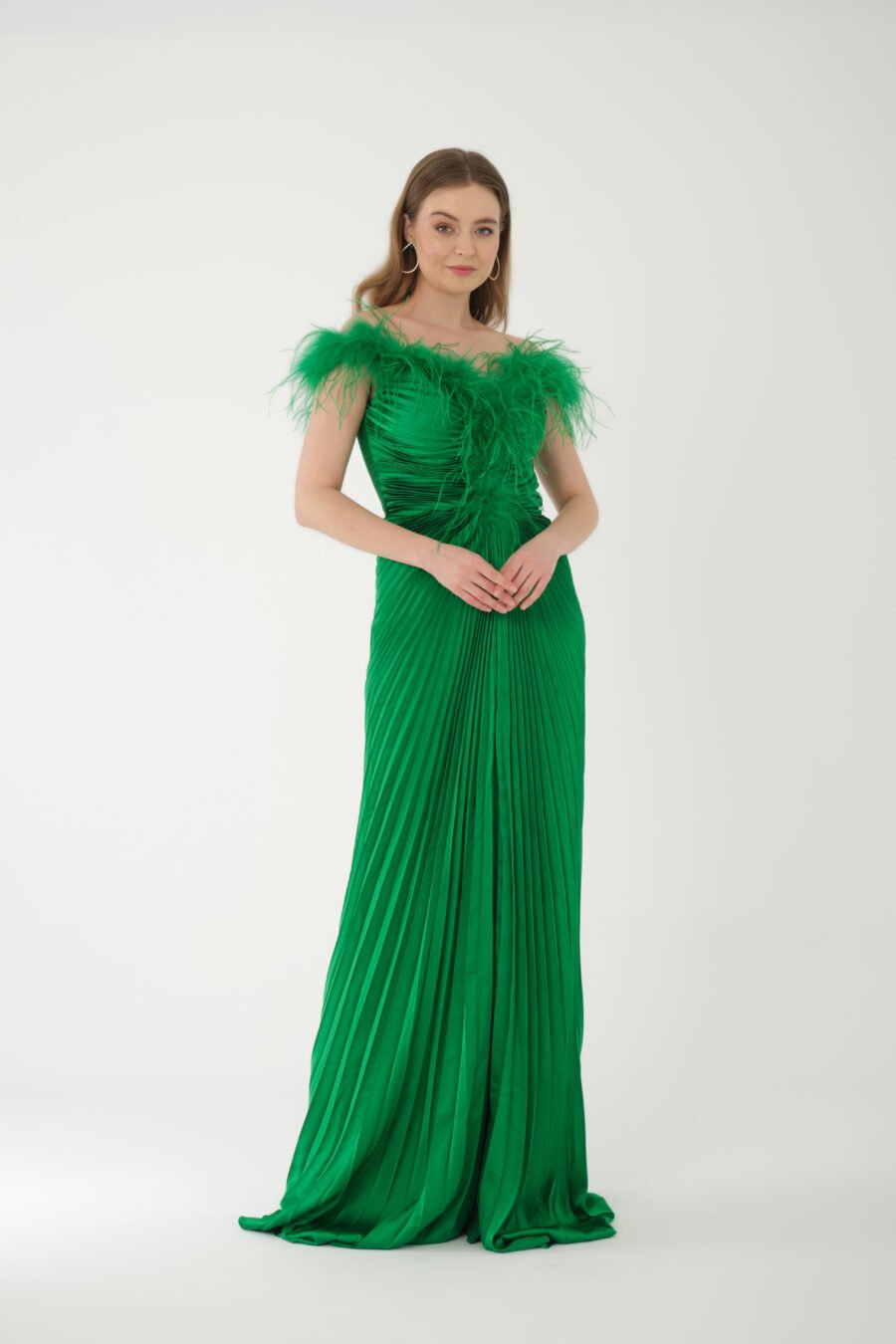 Straight Across Off shoulder High Knee Evening Dress - Image 10