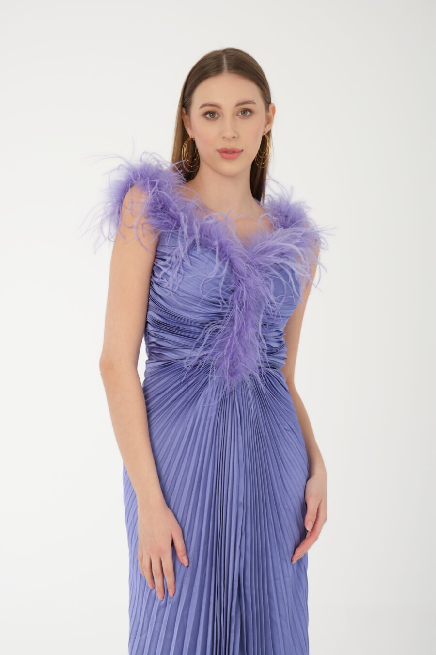 Straight Across Off shoulder High Knee Evening Dress - Image 17