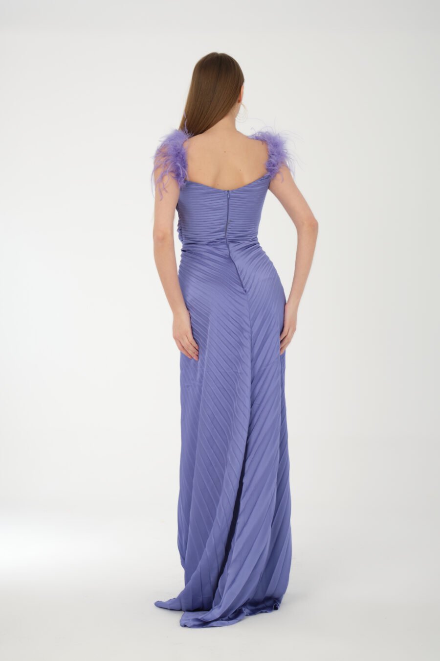 Straight Across Off shoulder High Knee Evening Dress - Image 20