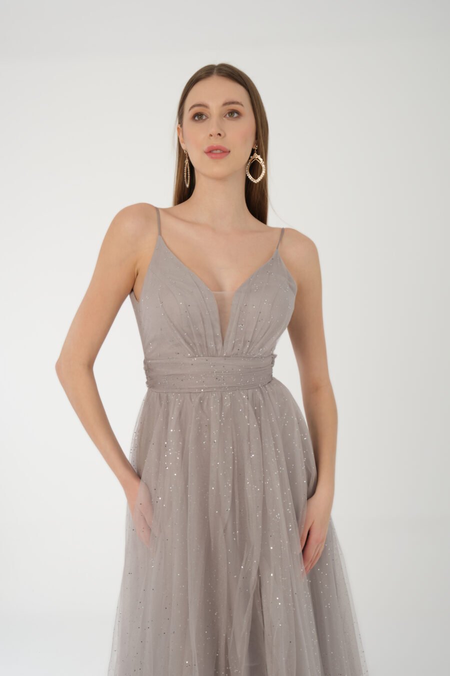 Halter Strap A Line  Evening Dress - Image 2