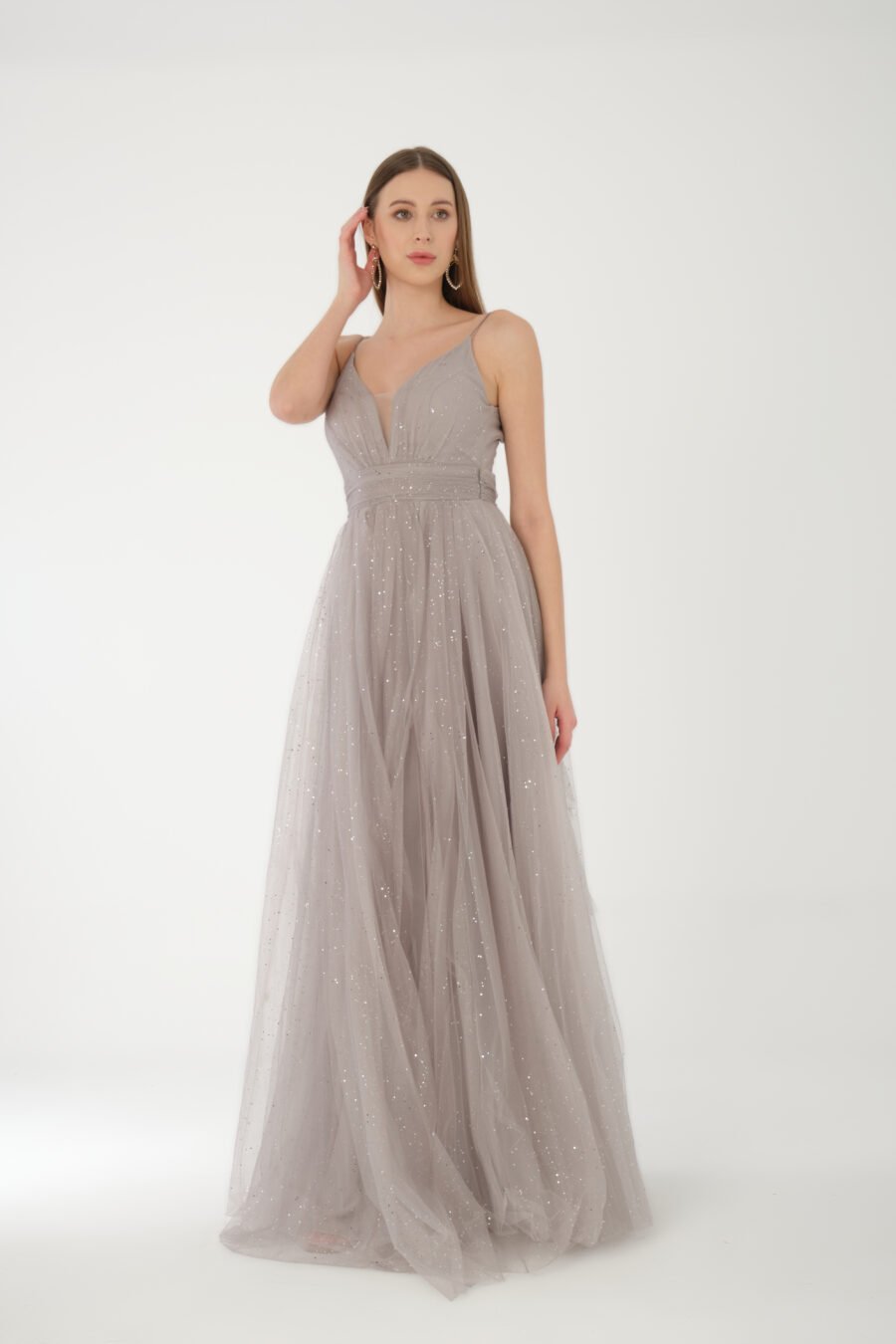 Halter Strap A Line  Evening Dress