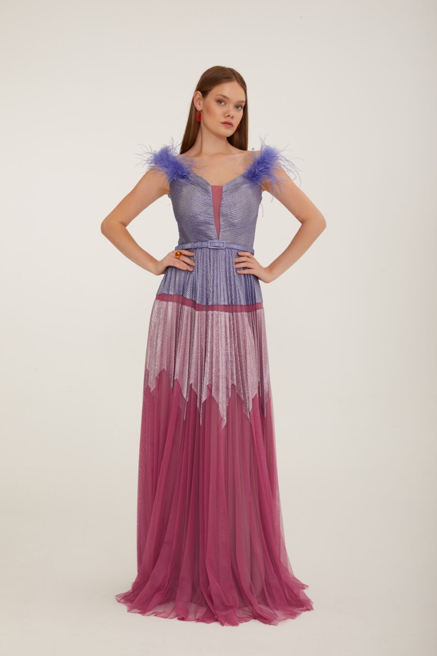 Deep V Neck A Line Casual Dress - Image 11