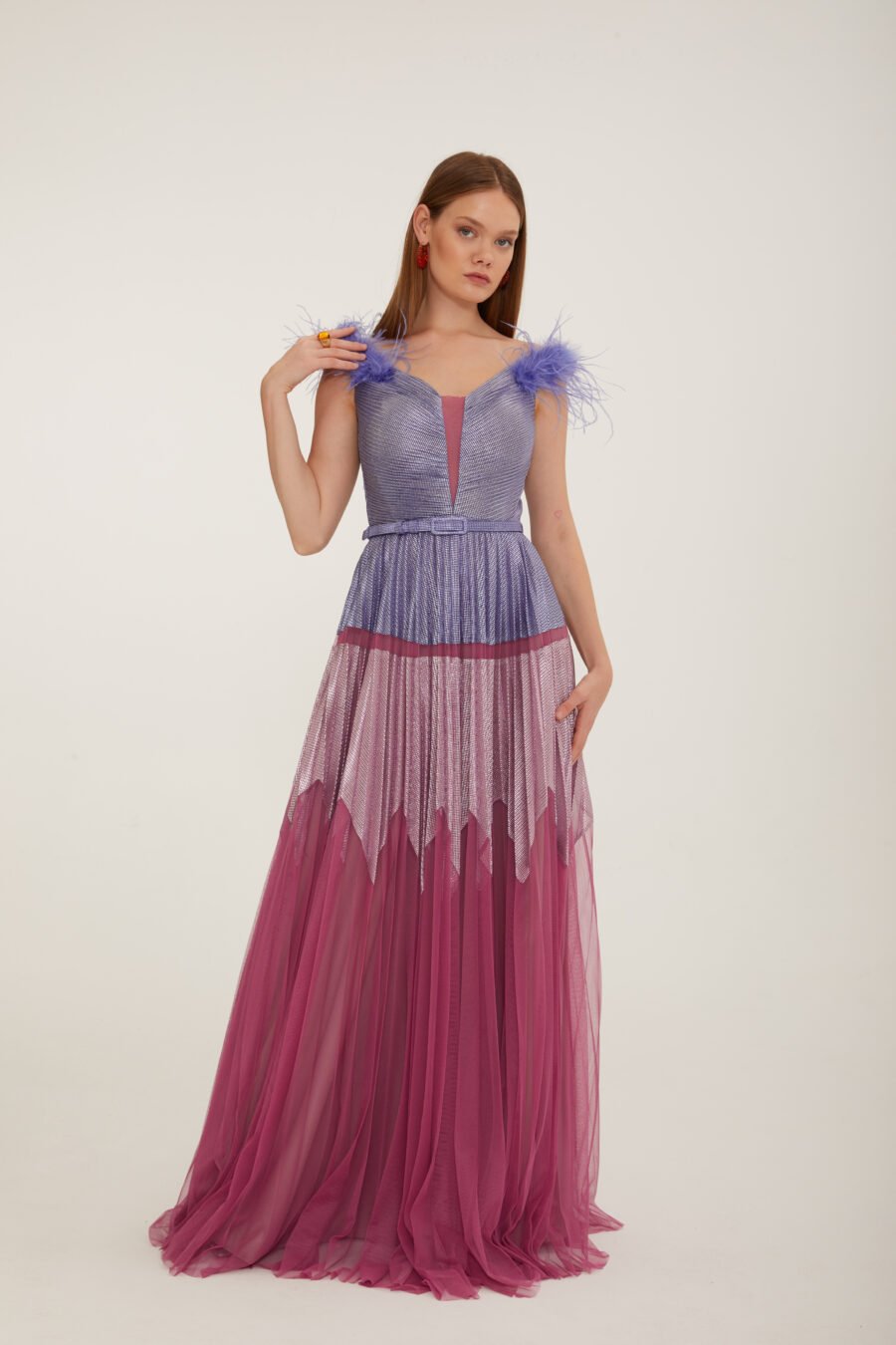 Deep V Neck A Line Casual Dress - Image 12
