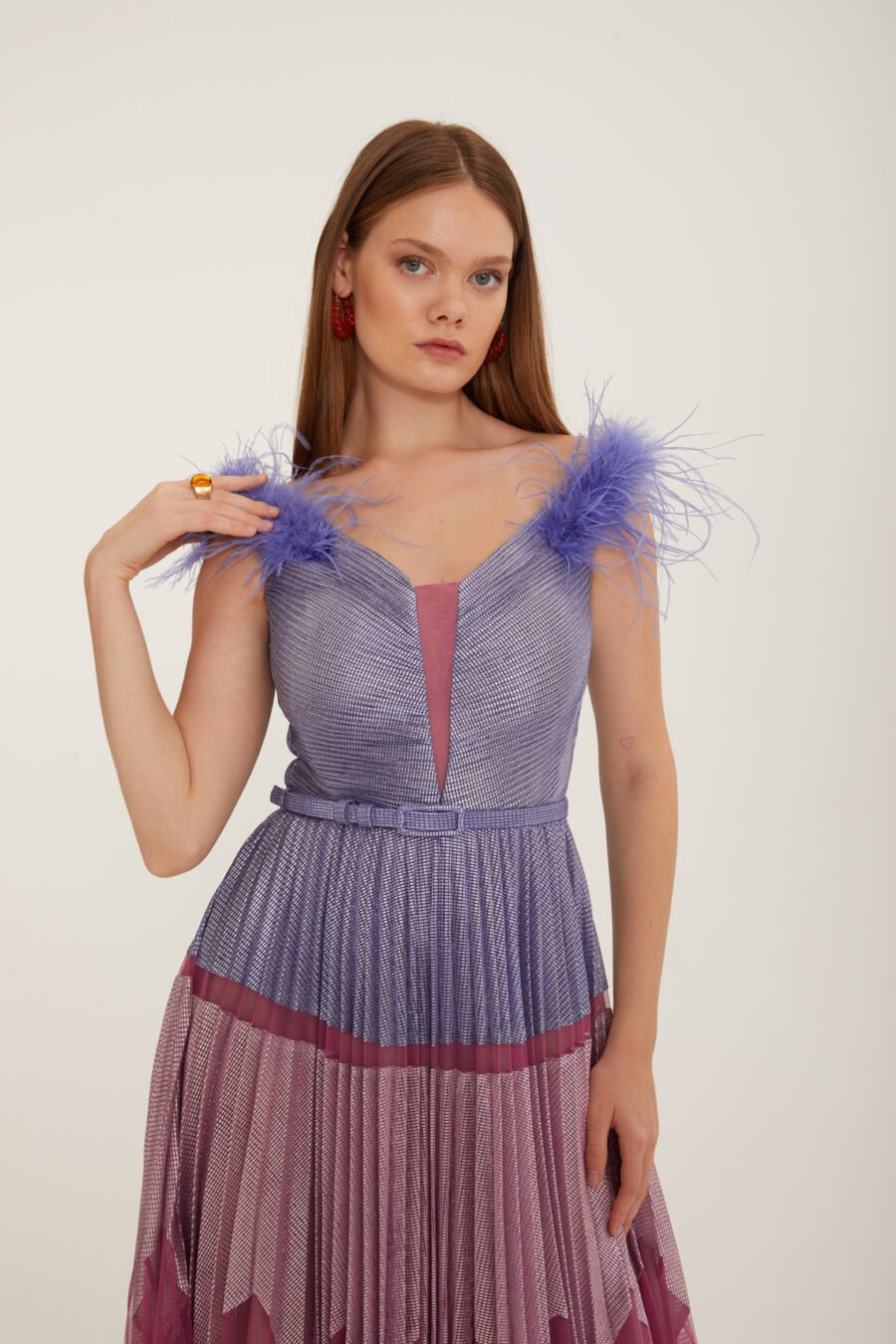 Deep V Neck A Line Casual Dress - Image 14