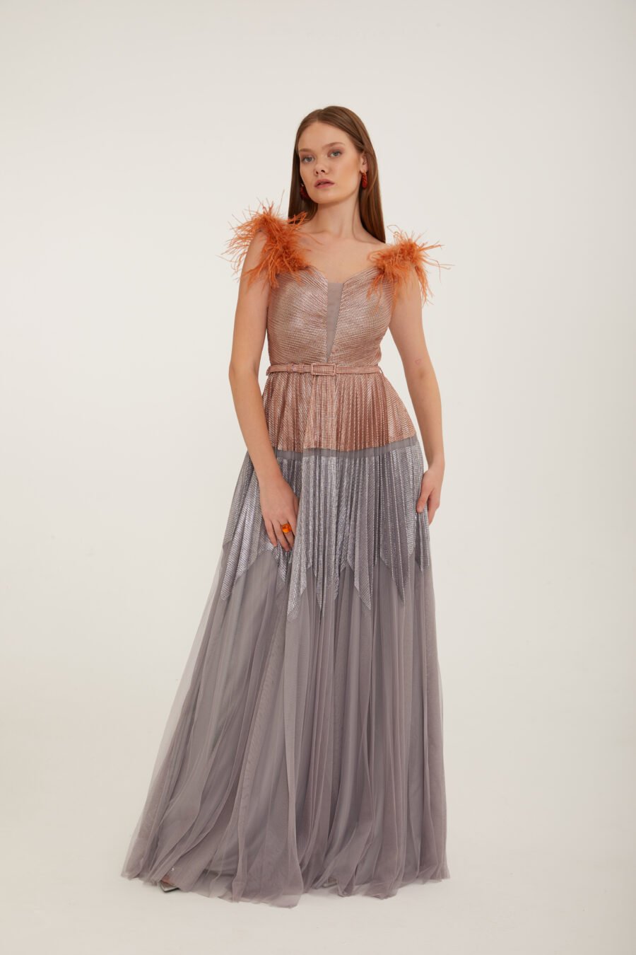 Deep V Neck A Line Casual Dress - Image 6