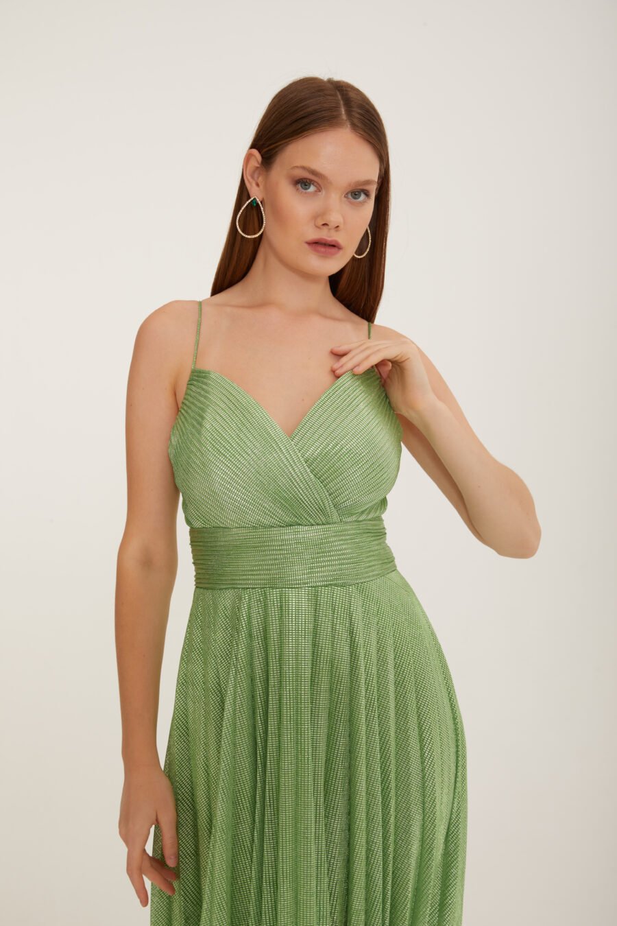 Sweetheart Spaghetti Straps A line Evening Dress - Image 13