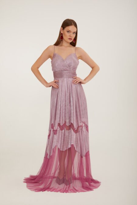 Sweetheart Spaghetti Straps A line Evening Dress