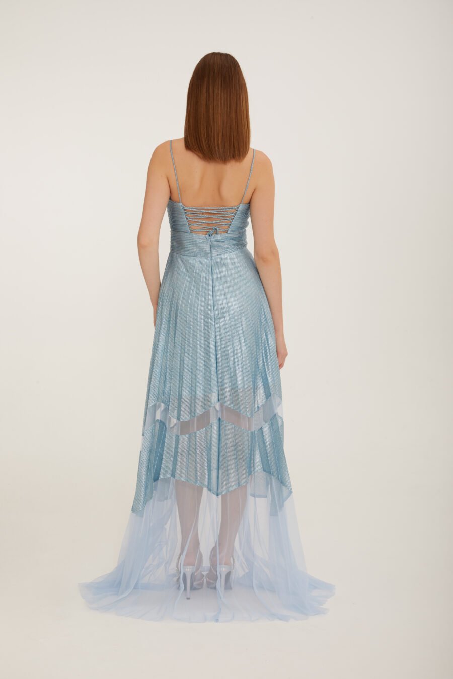 Sweetheart Spaghetti Straps A line Evening Dress - Image 10
