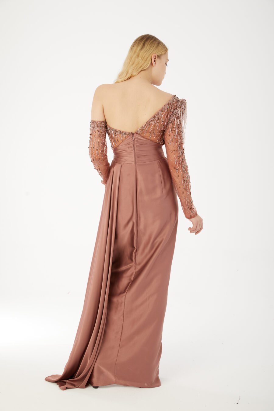 Asymmetric One Shoulder High Knee Evening dress - Image 16