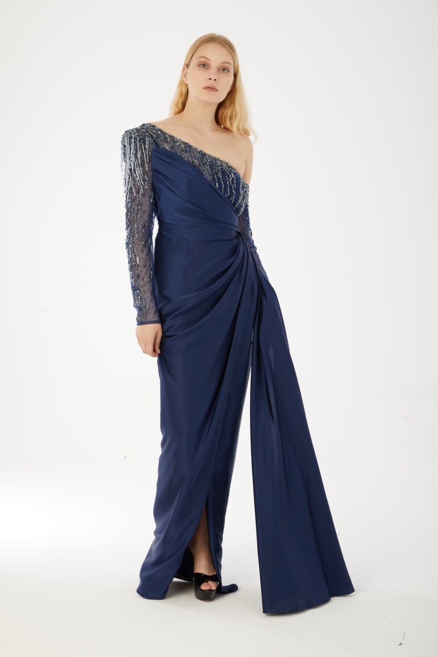 Asymmetric One Shoulder High Knee Evening dress - Image 2