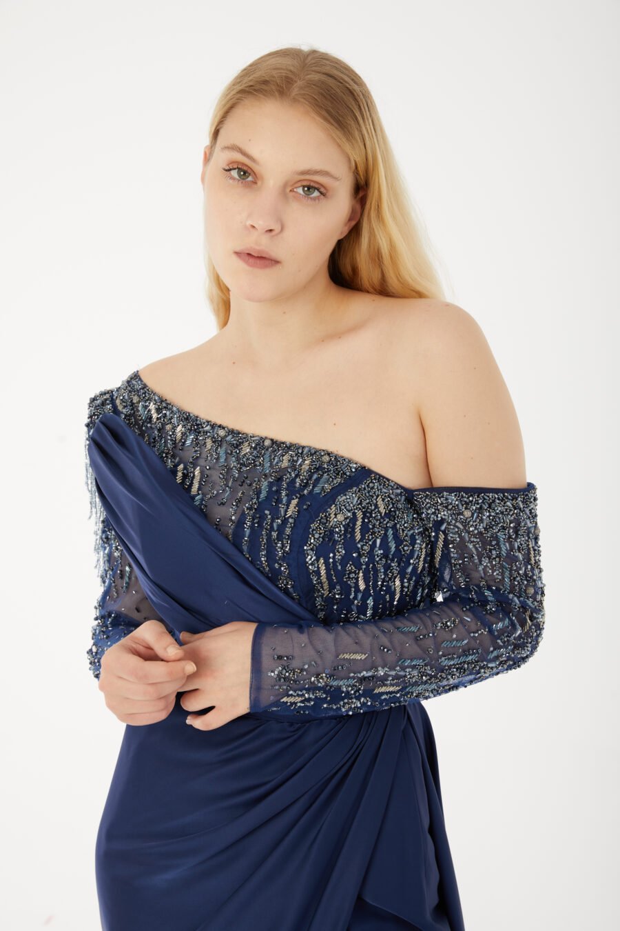 Asymmetric One Shoulder High Knee Evening dress - Image 4