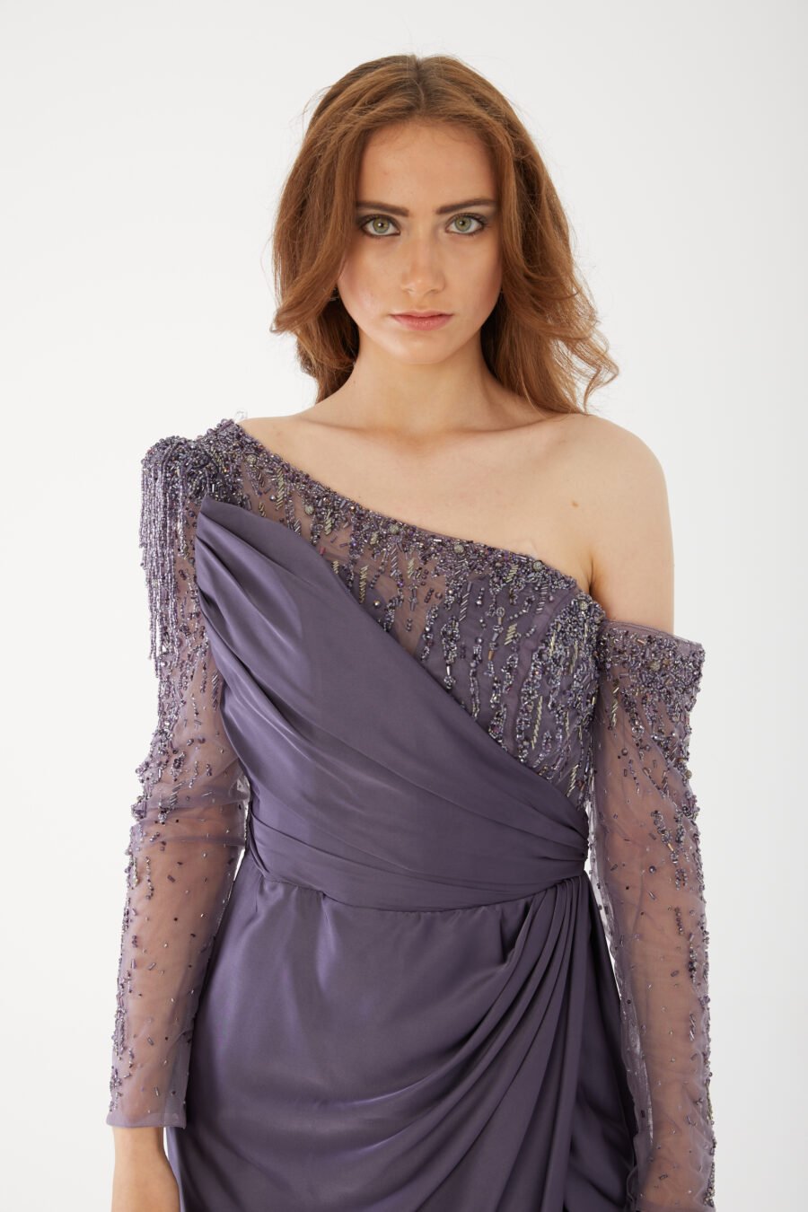 Asymmetric One Shoulder High Knee Evening dress - Image 7