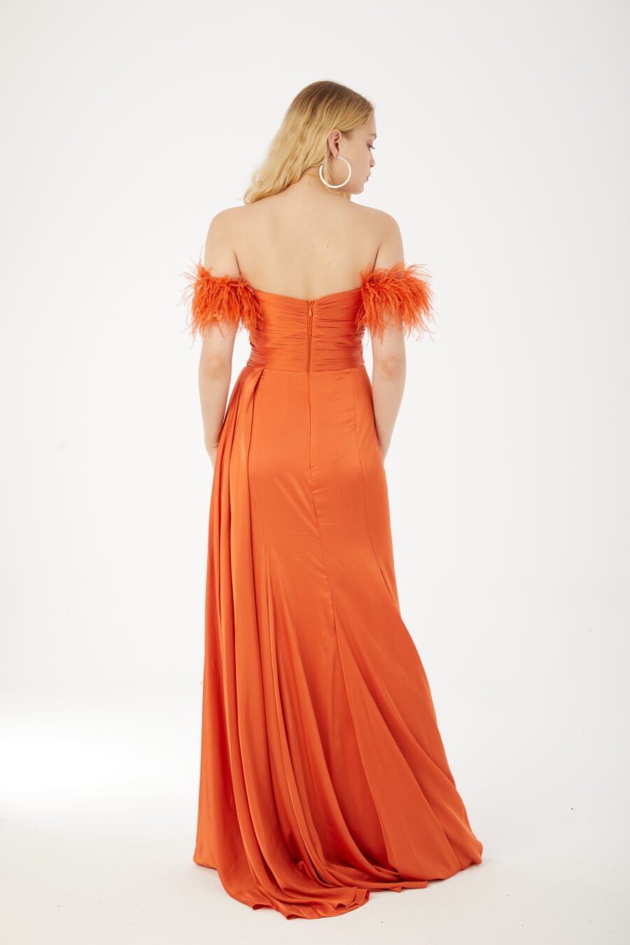 Straight Across Off shoulder Evening Dress - Image 18